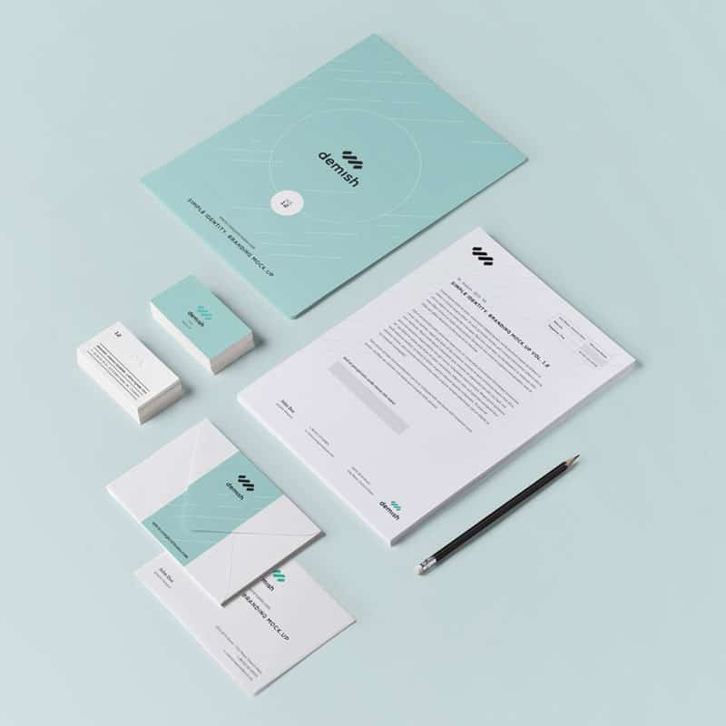 Photo of stationery collection designed and printed by Sydney’s Fastest Printer