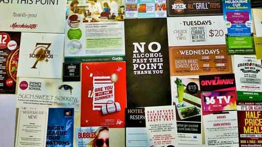 Photo of flyers and pamphlets printed by Sydney’s Fastest Printer